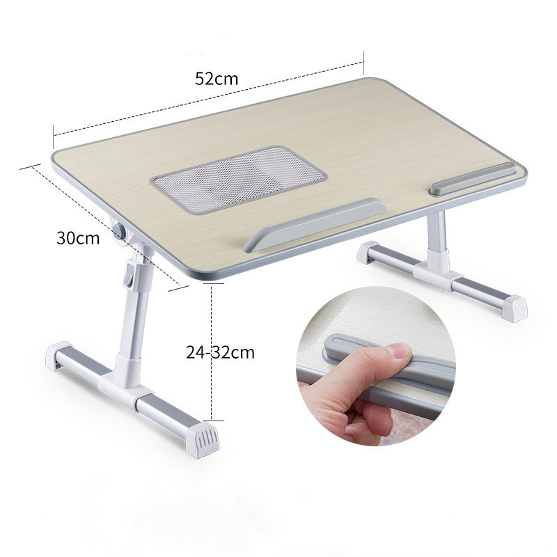 Table de lit pour ordinateur portable réglable Support de bureau pliable Notebook