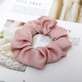 Sweet and Girly Solid Color Large Intestine Hair Anneau Headwear