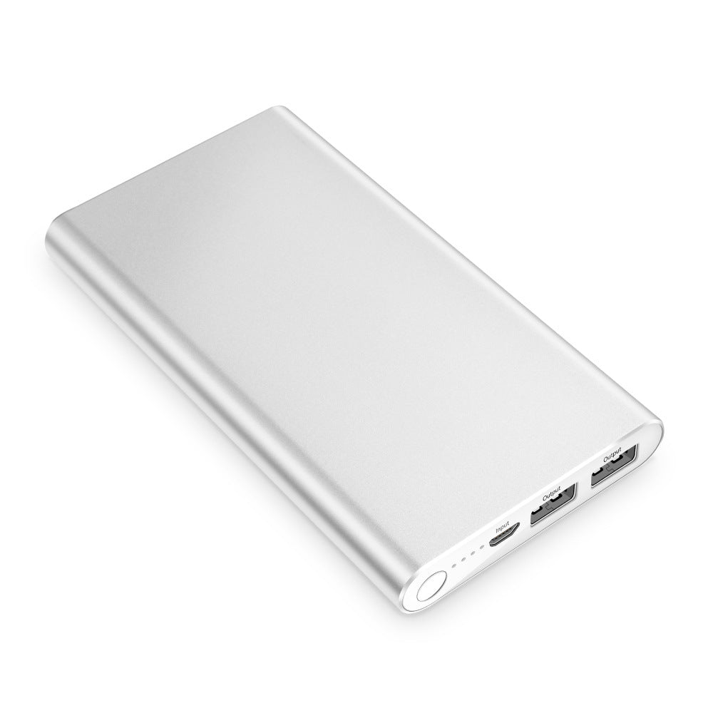 Banque de puissance 12000mAh Banque de puissance en alliage d'aluminium ultra-mince