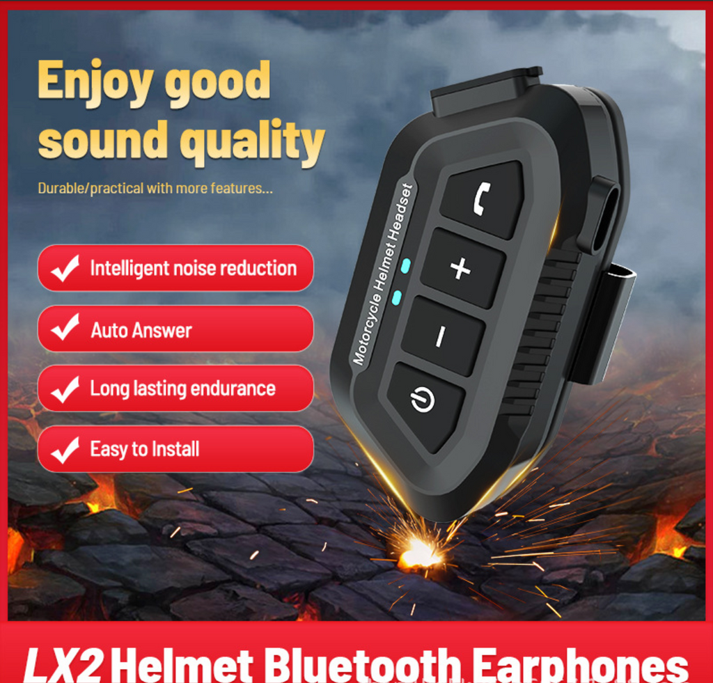 Casque Bluetooth exclusif LX2 de moto