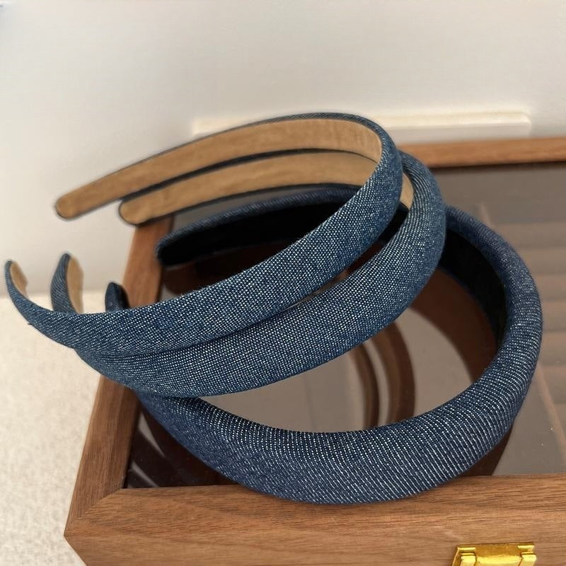 Bande de tête en tissu denim rétro-minoritaire