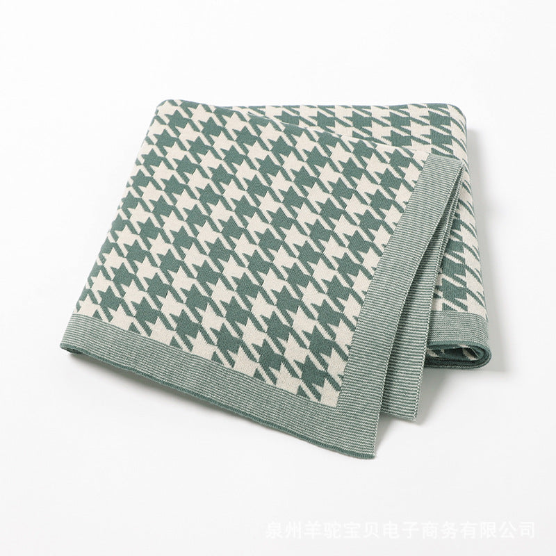 Couverture en maille pour bébé Jacquard
