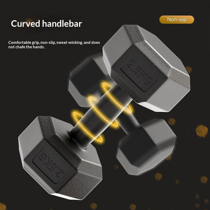 Accueil Fitness Équipement d'exercices Fixed Rubber-Coated Small Dumbbells