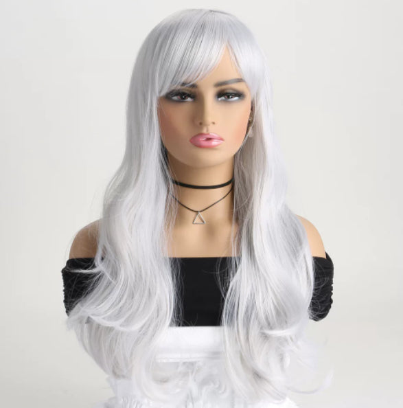 Cosplay Perruque Multicolore Femmes Curls Cheveux de Wavy Perruque Long Curly Cheveux