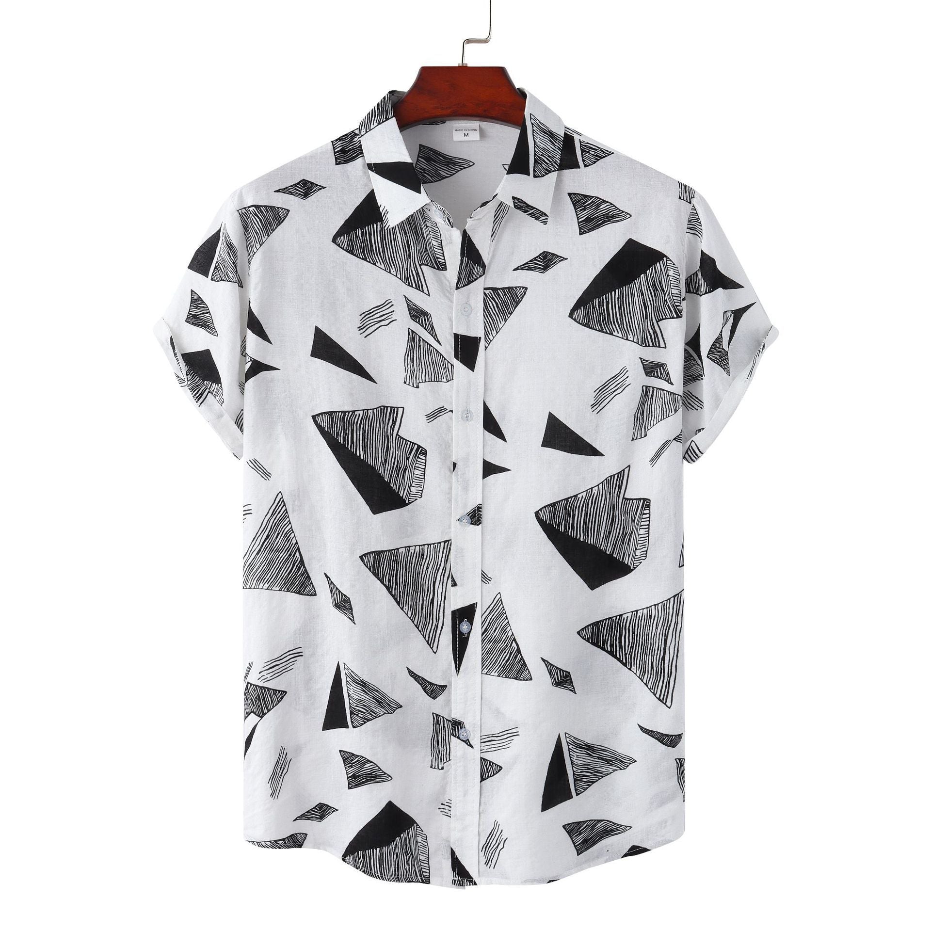 Hommes Relaxed-fit manches courtes vieille chemise