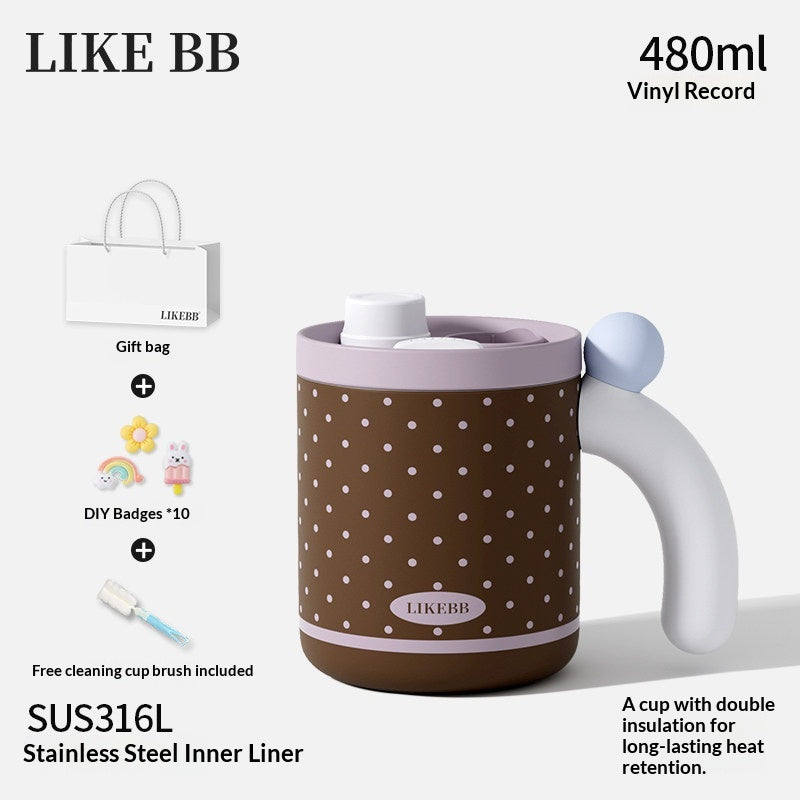 Bureau des femmes tasse de café avec lard