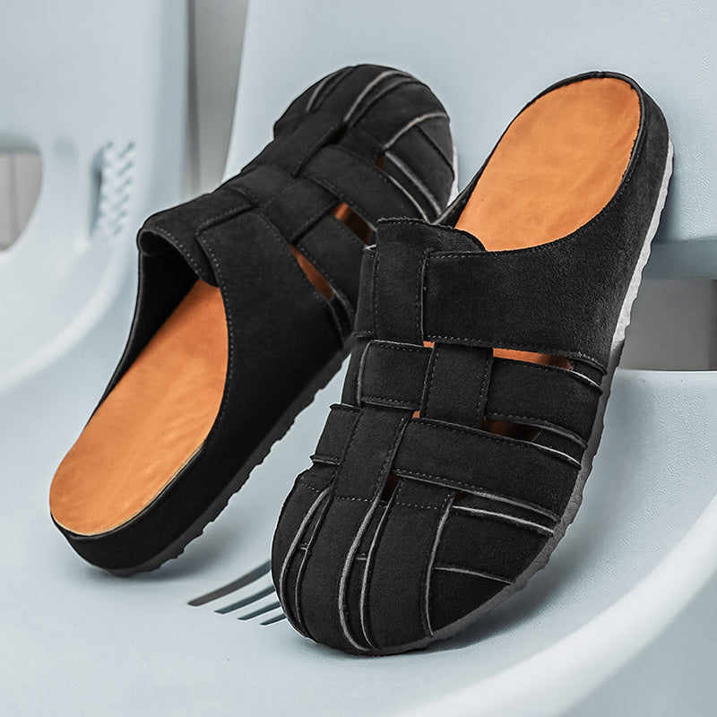 Hommes Respirant élégant sandales vintage de diapositive pour les deux intérieur et extérieur porter
