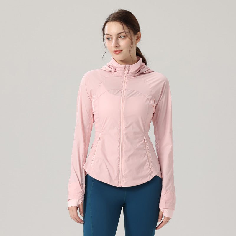 Femmes Outdoor Windproof Sports Top veste de yoga