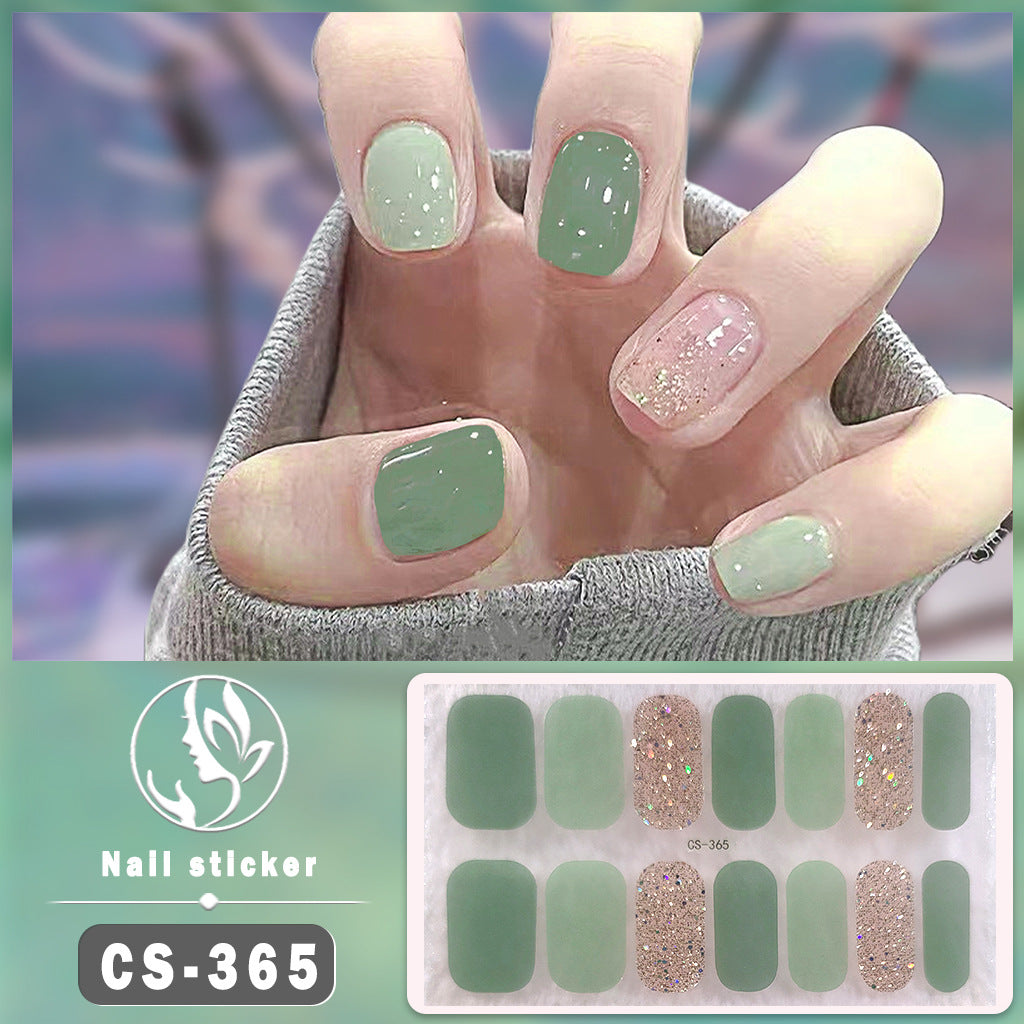 Pièce en forme d'ongle d'art en couleur solide imperméable