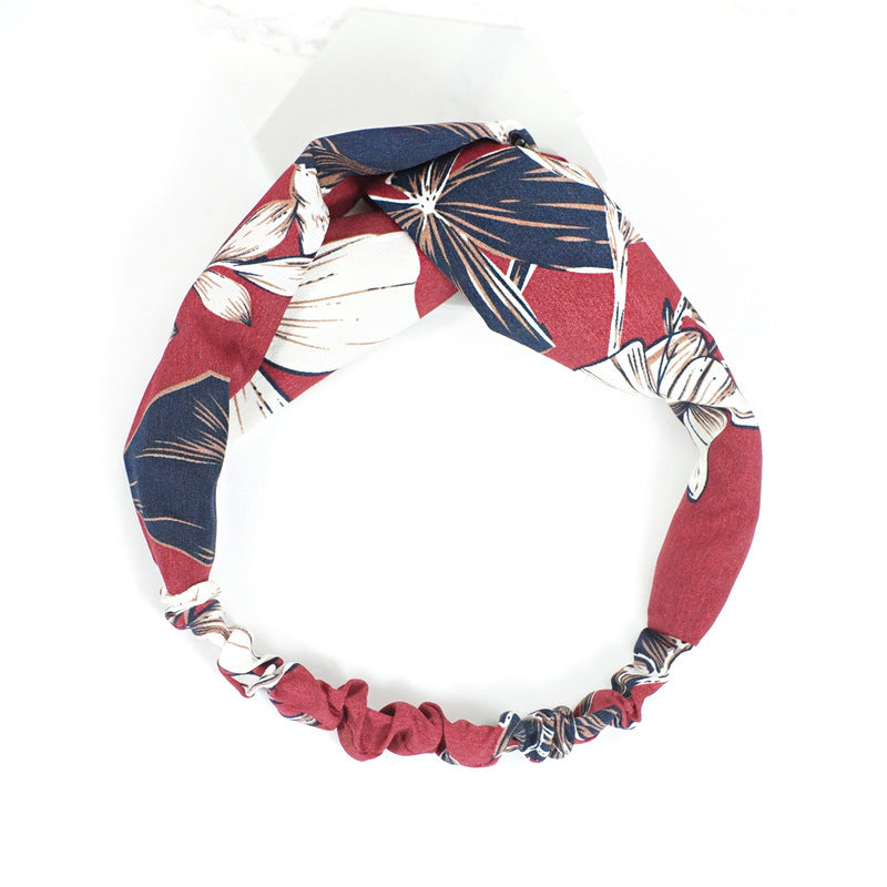 Creative Temperament Print Bandeau noir correspondant à chaque couleur
