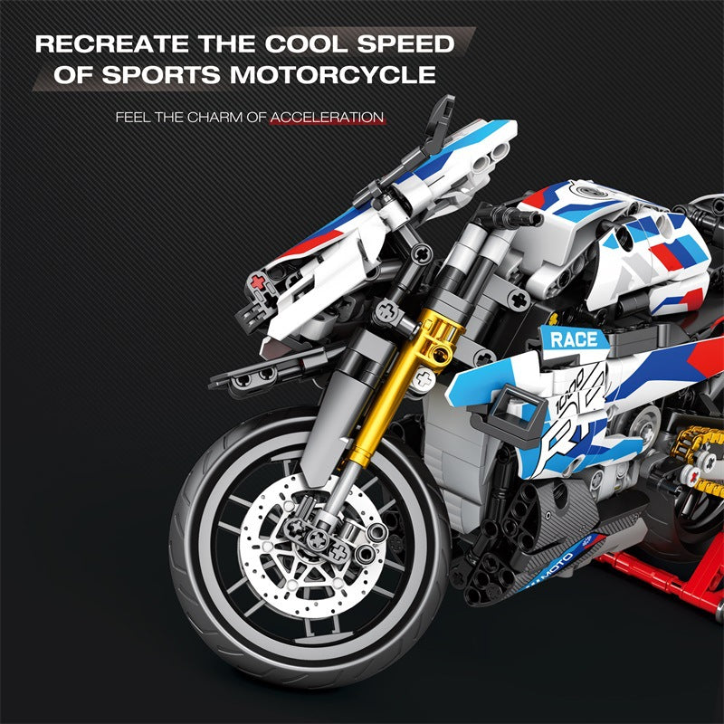 Reobrix 99040 Premium Brick Motorcycle Building Block Toy