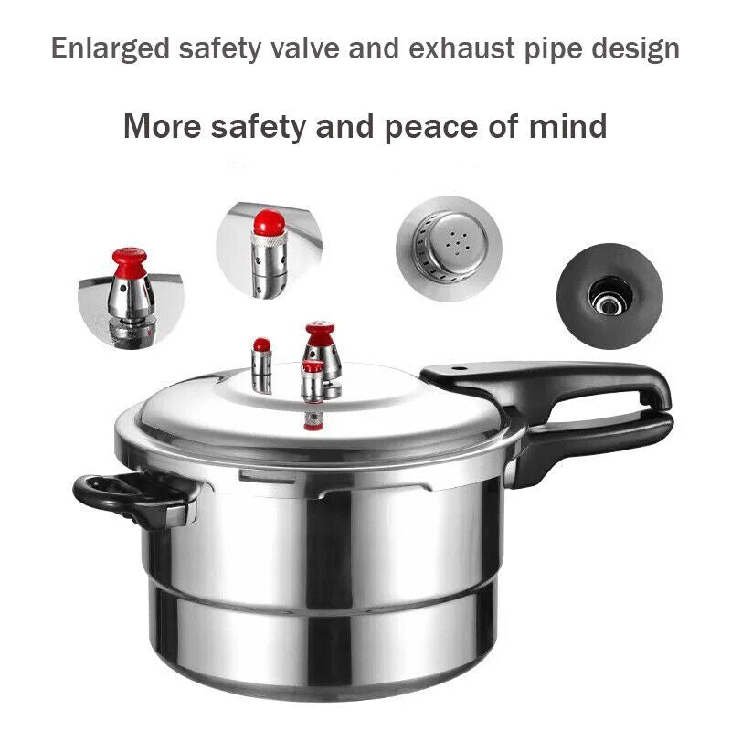 7LHome Dual Handle Cuisinière à pression en aluminium Cuisine Restauration Cuisinière Royaume-Uni