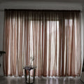 Simple et moderne Balcon Couleur Solide Rideau de Gauze