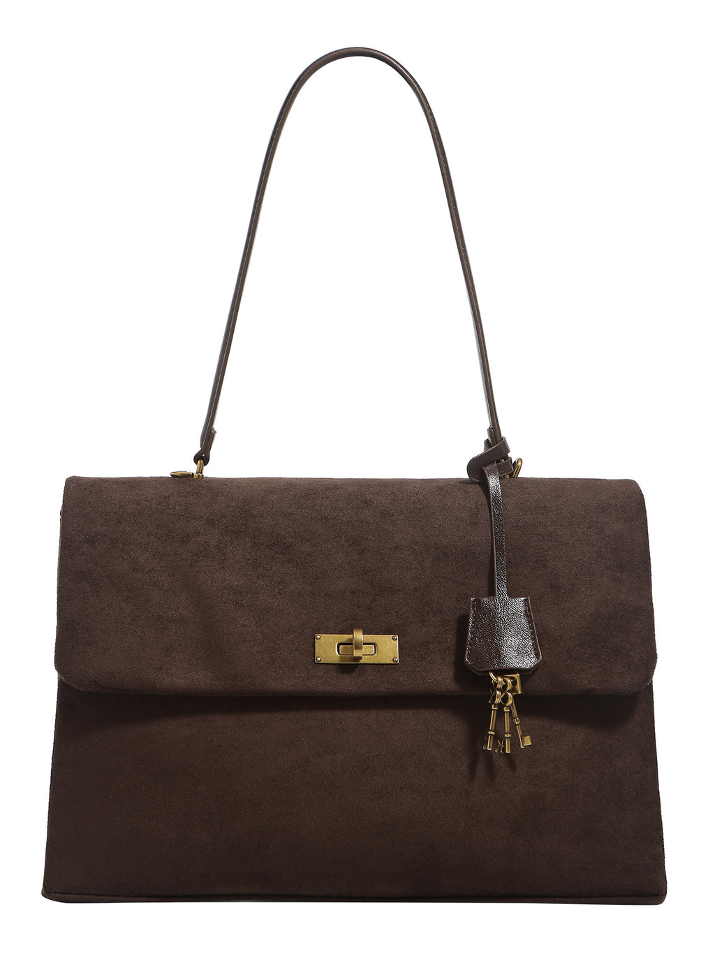 Autumn Hiver Suede-Effect Grand sac de Messagerie