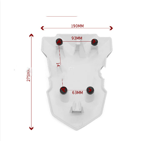 Siège arrière de moto Carcasse de moto Fairing