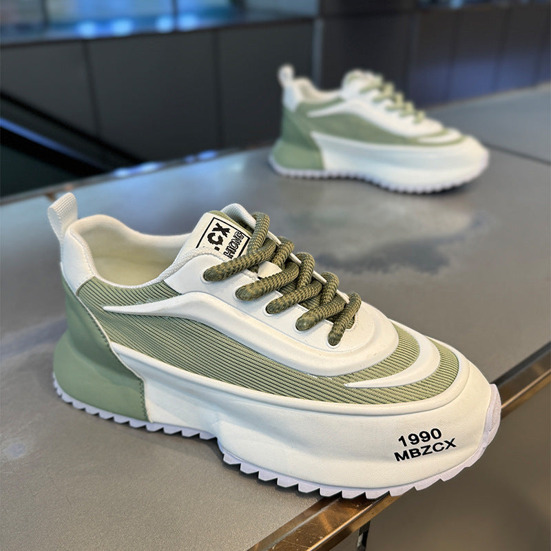 Printemps et été Argan courir sneaker adolescents haute qualité marque de mode épais fond dans