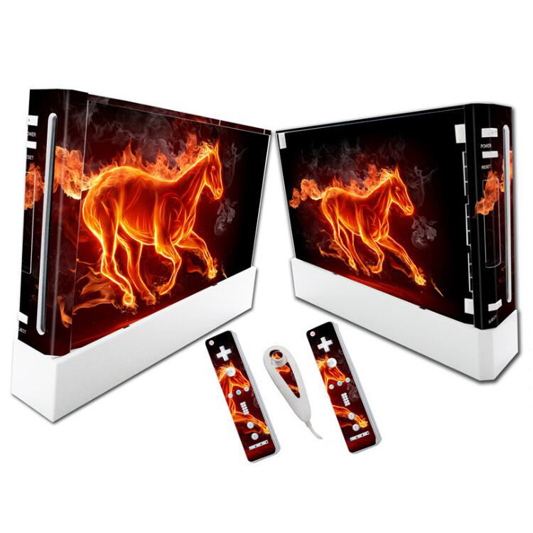Pour console Wii et 2 télécommandes Couverture autocollante