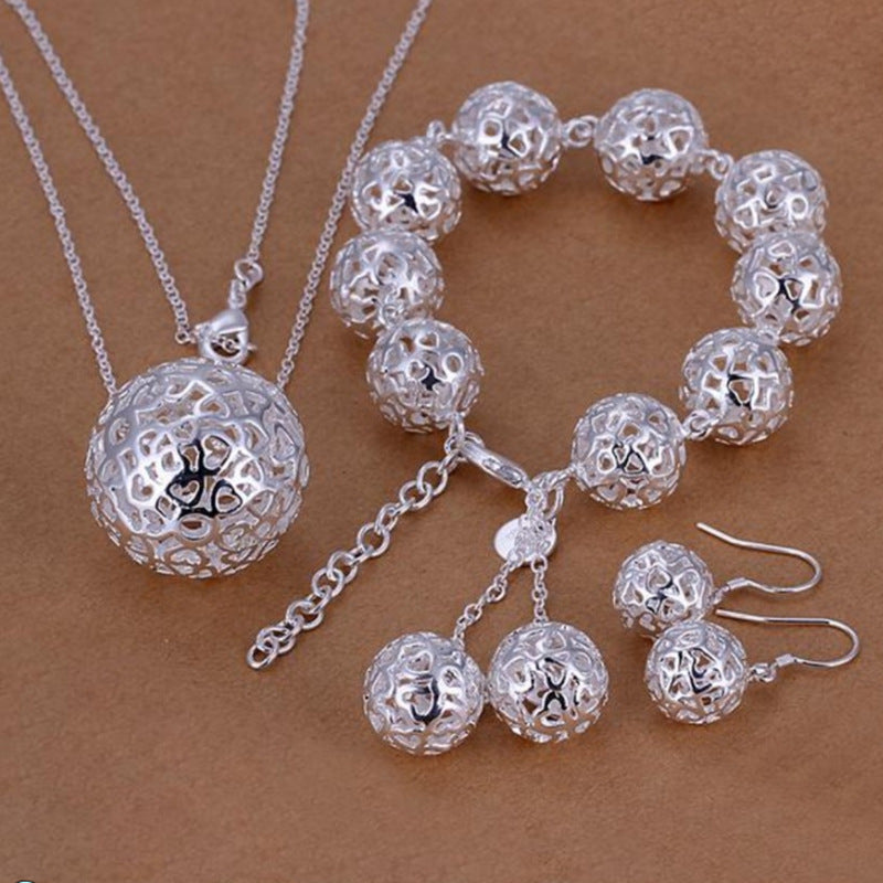 Bijoux exquis Bijoux plaqué argent Bijoux pendentif à boule en trois dimensions
