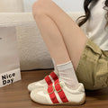 Femmes Rouge Allemand Trainer Chaussures Automne Arrivée Double boucle Strap Casual Sports Slip On