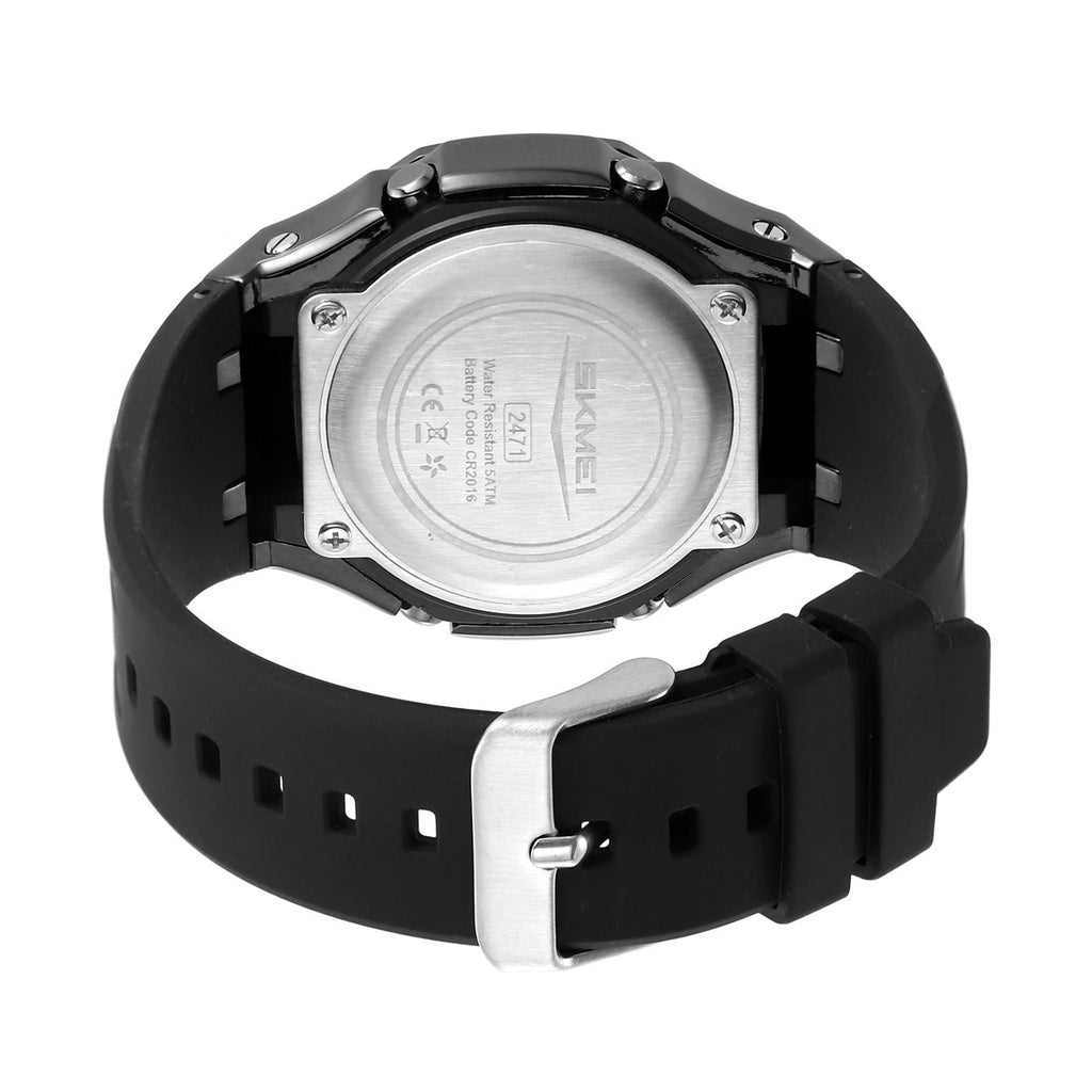 Montre numérique multifonctionnelle étanche pour hommes