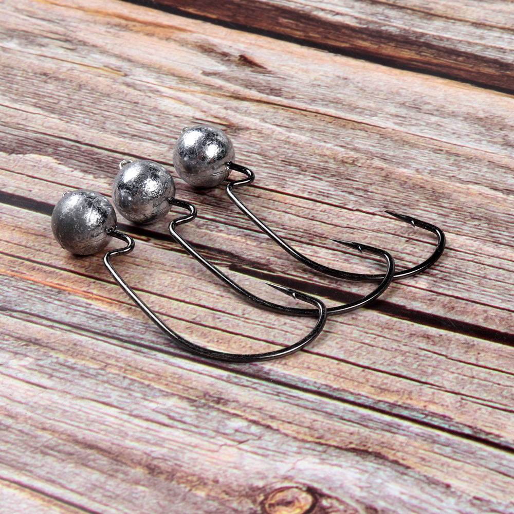 Lead head fishing hook