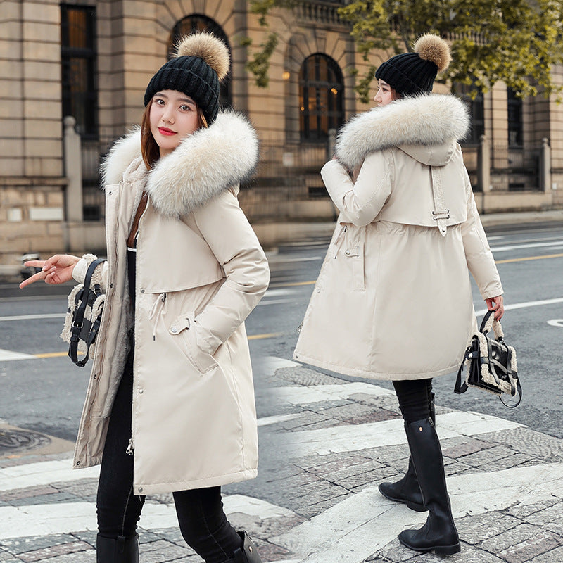 Coat d'hiver rembourré de mi-longueur pour femmes