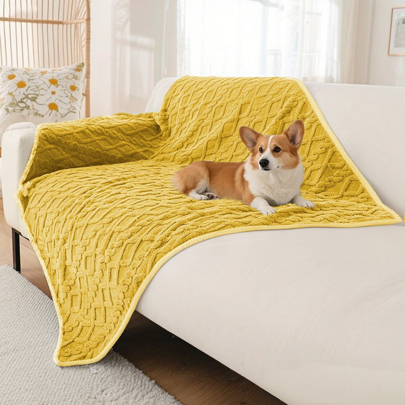 Couverture imperméable en peluche antidérapante pour les chats et les chiens
