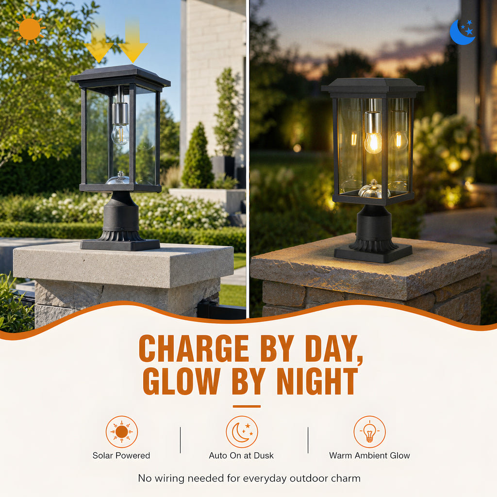 Lumières extérieures dusk to Dawn avec la base Pier Mount
