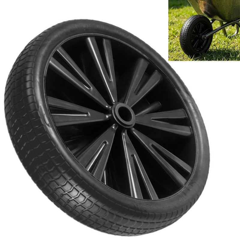 Universal 14 pouces Black Wheel Wheel Heavy Duty Puncture Proof Roue
