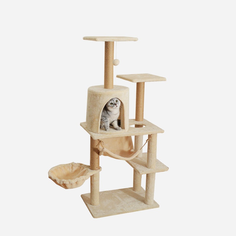 Lit Cat dédié et grand arbre de chat Combo pour usage domestique