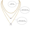 S925 Argent Sterling 7x11mm Poire Moissanite 3-Layer Collier 40cm 10,8g plaqué or GRA Ce