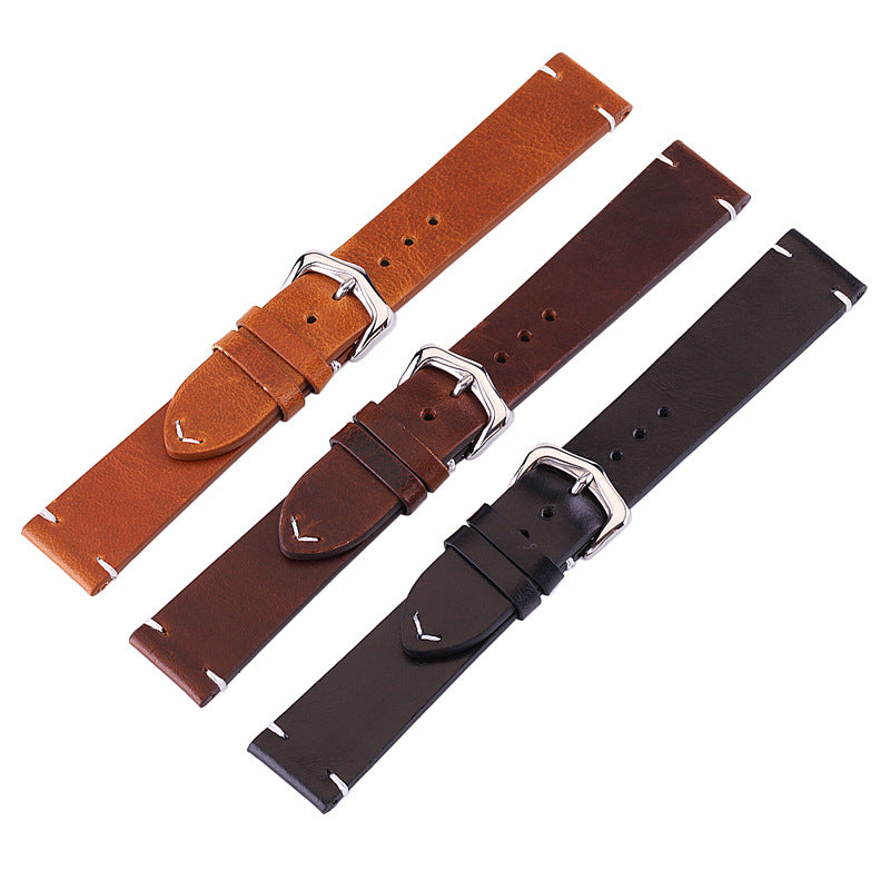 Bracelet d'huile de cowhide rétro pour hommes