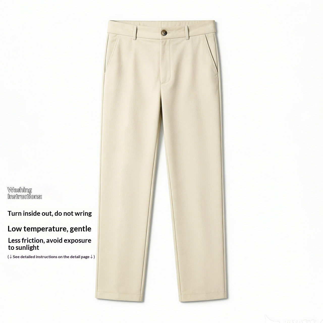 Pantalon Lyocell Linge de maison Jambe droite Pantalon occasionnel