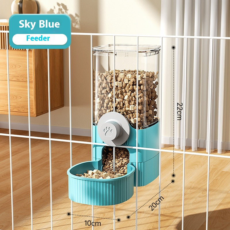 Suspension Cage Dog Basin Cat Bowl Automatic Pet Feeder