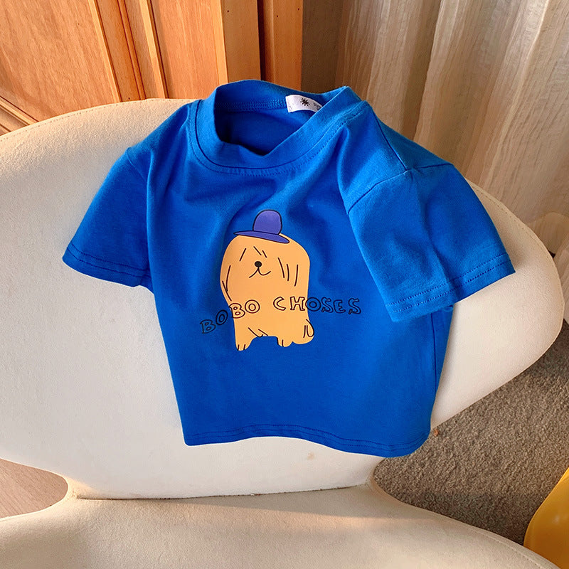 À moitié manches pour enfants Top d'été