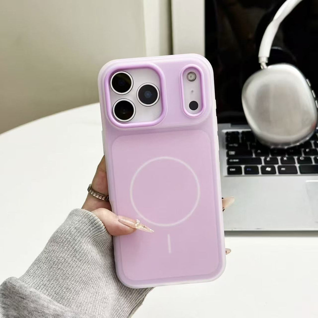 Cas de téléphone magnétique bi-en-un couleur de bonbons
