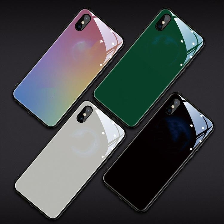 Cas de téléphone en verre lumineux simplicité et créativité