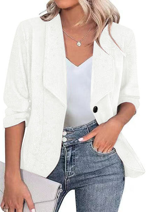 Femme Automne Hiver Plus Taille Blazer - Élégant Fashionable manches longues Lapel Professional