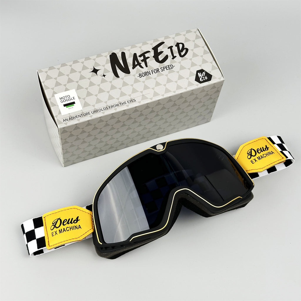 Retro-style DEUS Motorcycle Helmet Gloves