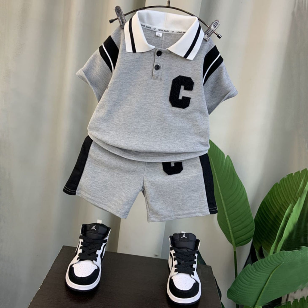 Ensemble de vêtements d'été pour garçons Polo pour enfants légers pour l'été