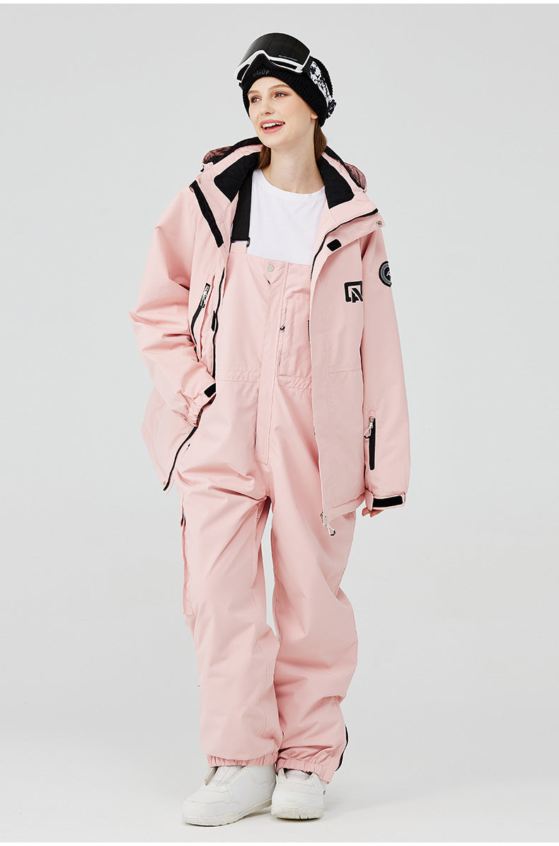 Costume de ski pour hommes et femmes en plein air Veneer Double Board