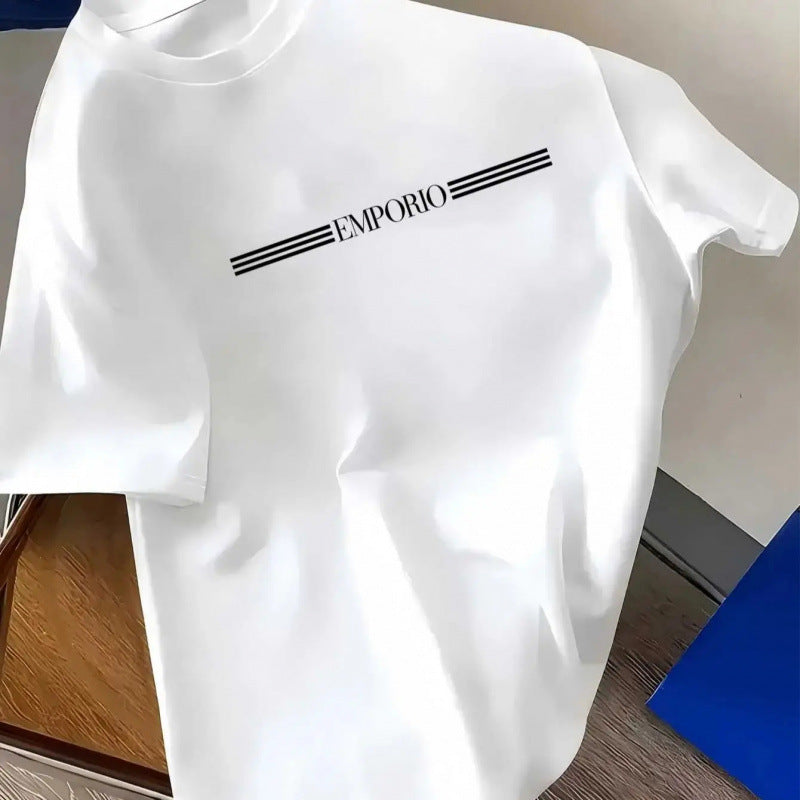 Cotton Men's Luxury Brand Lettered Style