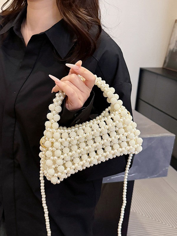 Sac perle pour sac à main Pearl de grande capacité Entièrement fait à la main