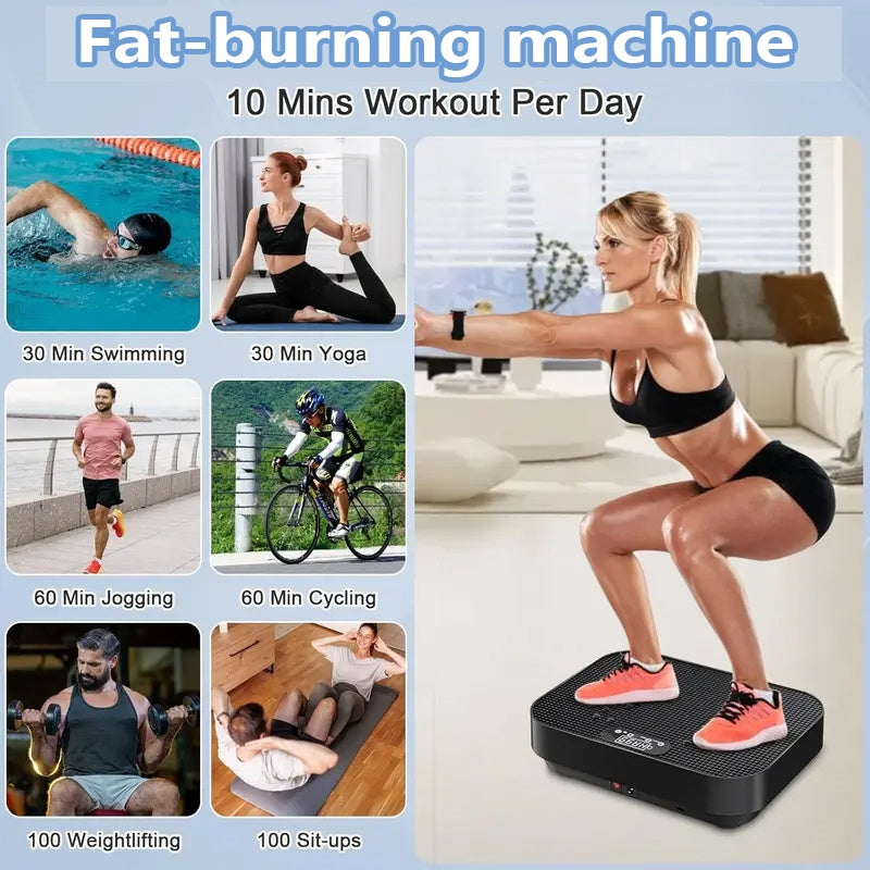 Plaque de vibration de puissance de la machine vibrante plate-forme exercice corps Shaker masseur