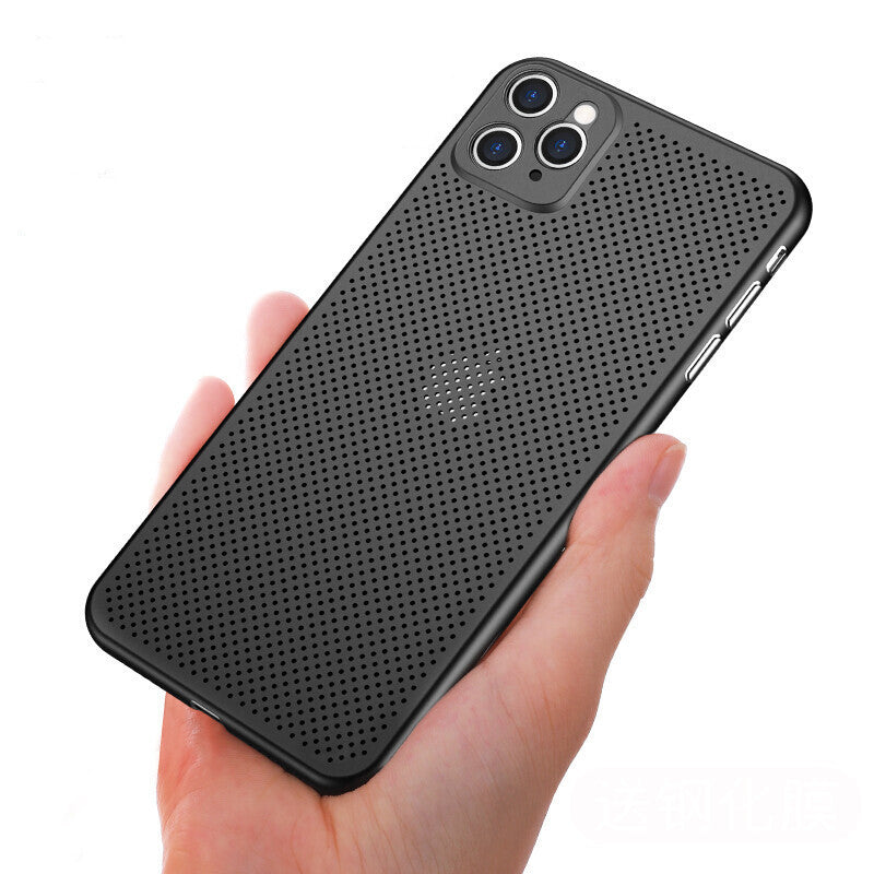 Grid dissipation de la chaleur et respirant téléphone portable ultra-mince cas