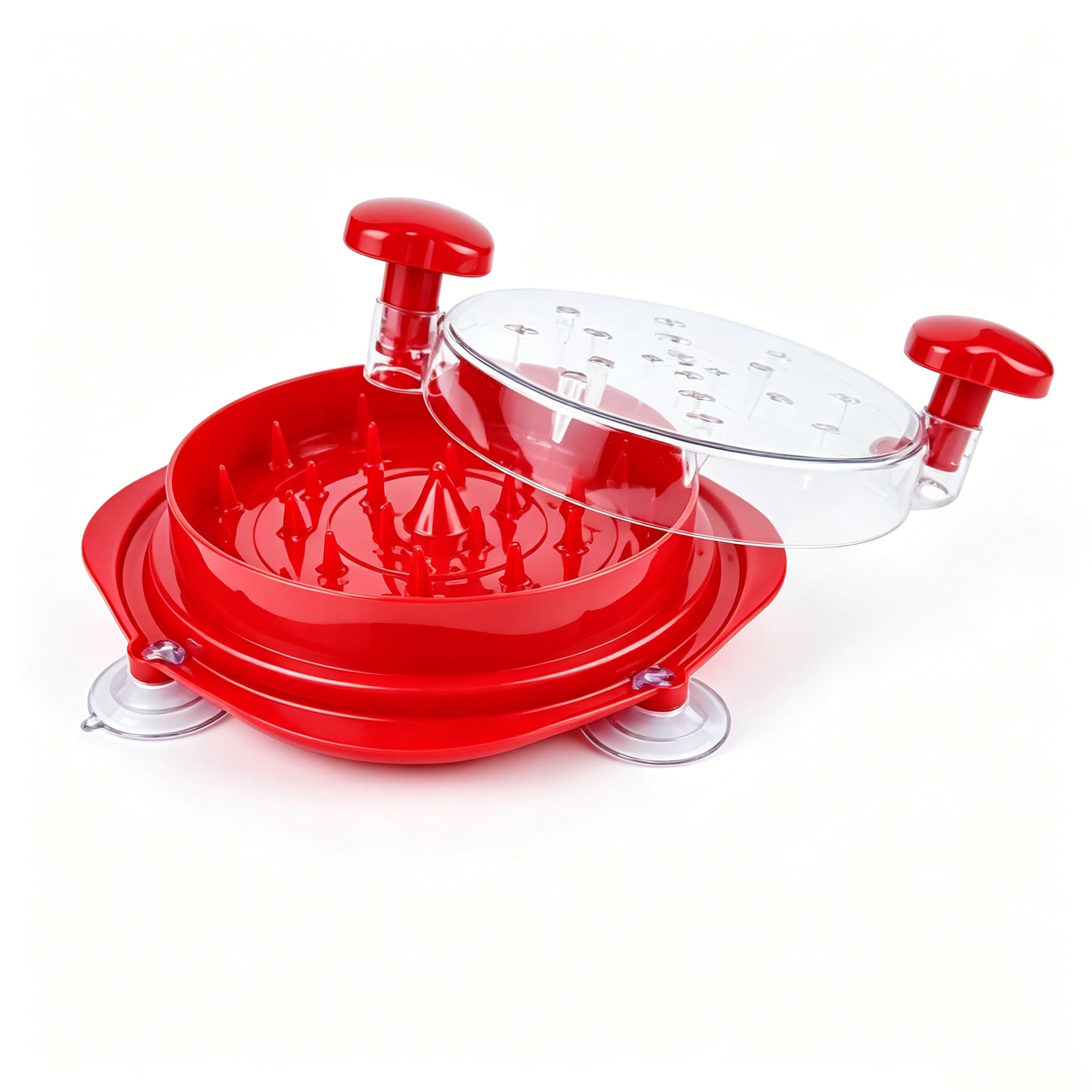 Manuel de poulet en plastique Ginder viande Souction Cup Meat Puller Handheld Outil Pet Food Vegetab