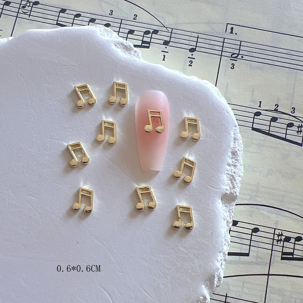 Symboles de musique Alliage de bijoux Nails Accessoires en métal