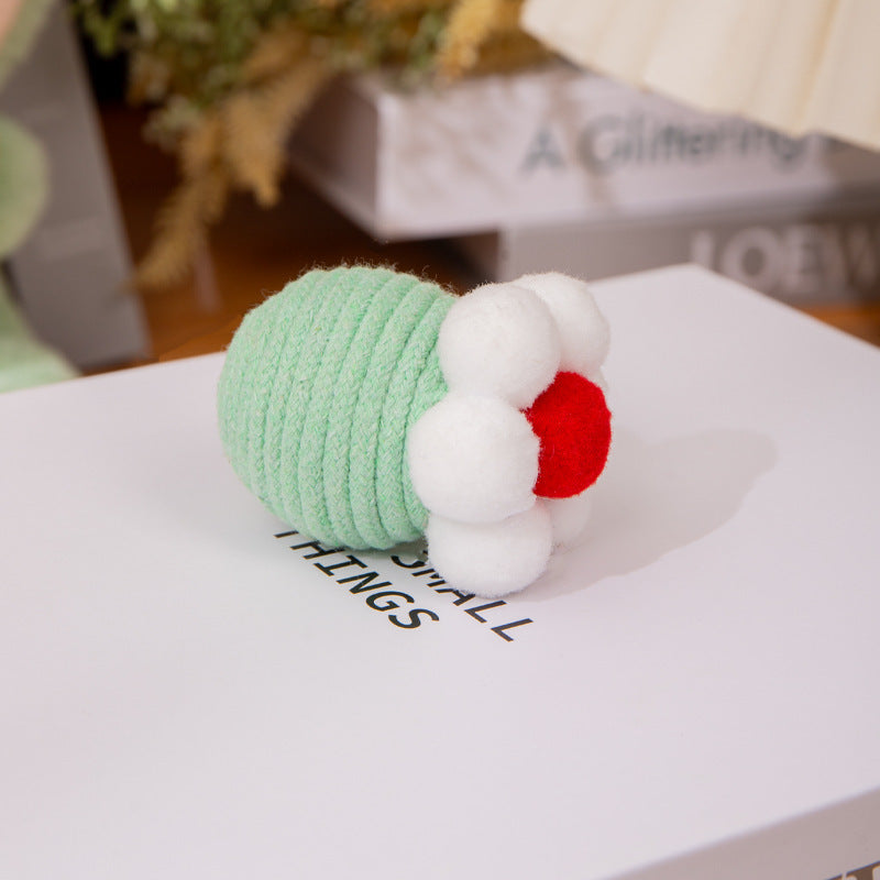 Corde de coton de fleur de chat pour auto-abusementparfect pour les dents et griffes