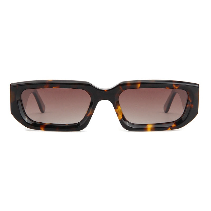 Lunettes de soleil à la mode européenne et américaine avec un cadre carré et des bras de temple larges