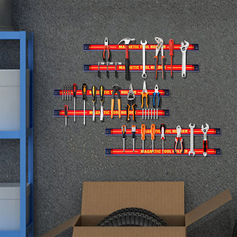 6x18 Barre magnétique de stockage porte-outils lourds Rack Garage Wall Holder Bandes